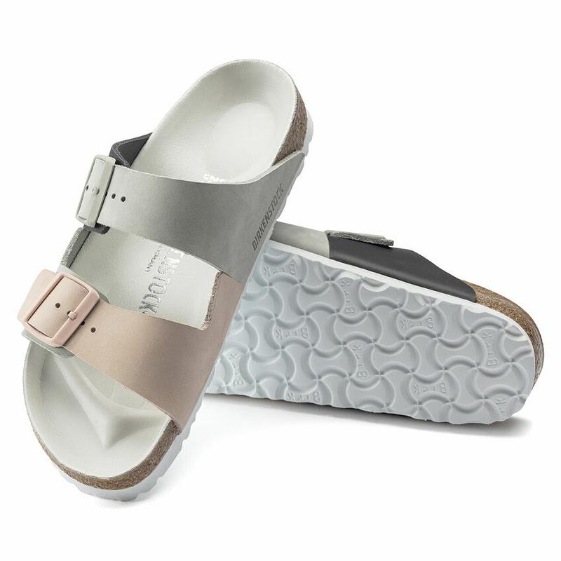 Arizona Birkenstock Split Hex Nubuck Kozene Damske Strieborne Hnedožltý | SK 8TCE